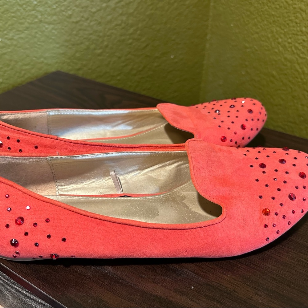 Dots Vibrant Coral Women's Loafers